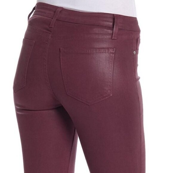 Pistola Skinny Jeans 26 NWT Audrey Wax Coated Oxblood Red Maroon Burgundy - Picture 5 of 9